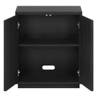 Hudson&Canal - Meuble d'appoint Alston 28 po de largeur - Grain noir-Nettoyer avec un chiffon doux et sec, sans produits chimiques agressifs ni produits de nettoyage abrasifs