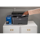 Brother - HL-L2465DW Imprimante multifonction laser monochrome sans fil compacte compatible avec l’Abonnement Refresh-Application Brother Mobile Connect. Imprimez, numérisez et gérez votre imprimante à distance, achetez des fournitures authentiques Brother, effectuez le suivi du toner et réalisez une variété d’autres tâches en déplacement