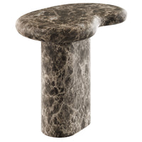 Modway - Elowen Terrasse extérieure Faux marbre Table d’appoint, Empire-Finition en marbre Emperador factice
