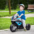 Aosom - moto électrique pour enfants 6v - 18-60 mois - bleu-3 modes : musique/crèche, comptine/étude, réglable, volume ajustable, emplacement pour carte TF, port USB et AUX pour connecter n'importe quel appareil électronique 