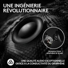 Logitech G - PRO X 2 LIGHTSPEED Casque gaming sans fil - Noir-Comfortable : Ce casque antibruit est doté d’une charnière rotative durable et de coussinets rotatives en mousse à mémoire de forme, disponibles en similicuir ou en velours perméable.
