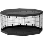 PawHut - Parc pliable pour chien 8 panneaux avec tapis de sol et housse - 30 po H-Le tissu imperméable du fond empêche l'humidité et assure un confort au sec