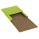 JAM Paper - Portefeuille vertical à fermeture pression - 12 1/8 x 9 x 1/2 - Kraft vert-Ces portefeuilles disposent d'une fermeture à pression, gardant vos objets en sécurité, vous permettant de les récupérer en un clin d'œil
