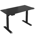 LjubLjana - Bureau assis-debout à hauteur réglable électrique de 53 po - Noir-Conception robuste en 4 parties - Cette table peu encombrante de 53,5 po x 23,6 po s'intégrera facilement dans votre espace de bureau tout en offrant suffisamment d'espace pour une variété de configurations de moniteurs et d'ordinateurs portables ainsi que des matériaux de travail importants, des fournitures, et décor