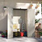 Outsunny - Coffre de rangement d'extérieur Outsunny 368 gallons-Seulement 12 panneaux pour une installation facile par une seule personne
