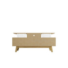 Manhattan Comfort - Meuble TV Yonkers 62,99 po style Mid-Century Modern - Blanc-14,76 po L x 62,99 po l x 25,79 po H