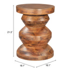 Zuo - Kerala Table d’appoint - Noyer-Garantie limitée de 3 ans