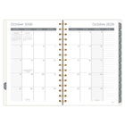 Mead – Agenda hebdomadaire/mensuel 2027 petit – 8-1/2 po x 6 po – prairie fleurie – bilingue-Couverture en poly durable