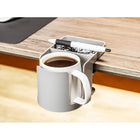 Deflecto - Porte-gobelet pour bureau assis-debout - gris-Portatif et s’installe en quelques secondes