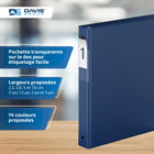 Davis Group Super économie, Reliure à anneaux ronds 1 po, paquet de 6 – Bleu Royal-Anneau Rond, Non-Verrouillage