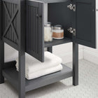Modway - Steam Armoire de toilette de salle de bain (lavabo non inclus) - Gris-Bassin d’évier non inclus