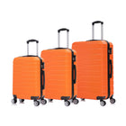 Swiss Traveller - Roxen Hardshell 3 pièces Ensemble de bagages roues à spinner à 360 degrés - Orange brûlé-Ensemble de bagages complet en 3 pièces : Chacun contient un ensemble complet avec bagage cabine de 20 », un bagage moyen de 24 » et un bagage grand de 28 », prêts pour tous les types de voyage.