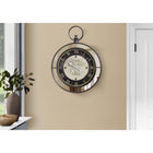 Monarch Specialties - Horloge - 18 po Rond - Horloge Murale - Brun - Miroir - Transitionnel-Cette horloge sans tic-tac est dotée d'un mouvement à quartz moderne pour une mesure précise de l'heure, ce qui la rend à la fois fonctionnelle et décorative