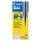 Pilot – Stylos à bille Better – pointe fine – Bleu – Paquet de 12  -Barillet transparent avec prise nervurée