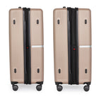Air Canada - Bagage de soute rigide Laurentian de 28 po - roulettes pivotantes à 360 degrés - champagne-Les tirettes de fermeture à glissière emboîtables, les pieds latéraux protecteurs et les poignées de prise sur le dessus et le côté facilitent l'utilisation en voyage