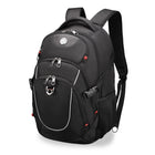Swissdigital - Sac à dos noir KAPPEL avec localisateur SDD-Le compartiment rembourré pour ordinateur portable est conçu pour s'adapter à n'importe quel ordinateur portable jusqu'à 17 pouces.