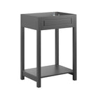 Modway - Altura 24" Armoire de toilette de salle de bain (lavabo non inclus) - Gris-Armoire de toilette moderne pour salle de bain