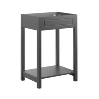 Modway - Altura 24" Armoire de toilette de salle de bain (lavabo non inclus) - Gris-Armoire de toilette moderne pour salle de bain