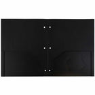 JAM Paper - Dossier scolaire robuste à 3 trous et 2 pochettes - noir - Paquet de 6-Taille: 9,5 x 11,625 pouces