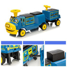 KIDS ON WHEELZ - Train électrique Chuggington 12 V pour enfants avec sifflet et lecteur de musique - Bleu-Fonctionnalités du train interactif : Le train offre une expérience immersive avec un sifflet réaliste et fonctionnel et un lecteur de musique intégré qui comprend des ports AUX/USB pour que les enfants puissent personnaliser leur bande sonore pendant qu'ils « conduisent ».