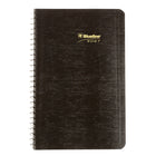 Blueline - 2027 Agenda quotidien avec reliure spirale et couverture souple à texture imitation lézard – 8 po x 5 po – Couleurs assorties – Bilingue-Horaire de rendez-vous de 7 h a.m. à 7 h 30 p.m., à intervalles de 30 minutes pour la semaine complète