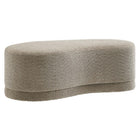 Modway - Nimbus 48" Rembourré Ottoman Bench - Oat-Rembourrage en chenille souple