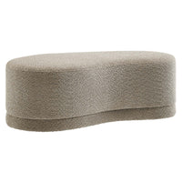 Modway - Nimbus 48" Rembourré Ottoman Bench - Oat-Rembourrage en chenille souple