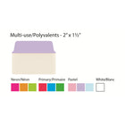 Avery - Ultra Tabs - 2 po x 1½ po Polyvalents, Repositionnables, Marquables Sur Les Deux Côtés, Couleurs Pastel, Paquet de 48-UltraTabs pour la maison – Les onglets notocollants sont parfaits pour référencer vos livres de cuisine, calendriers, agendas, magazines, planificateurs, documents financiers, correspondance, reliures de budget et d'autres renseignements pertinents