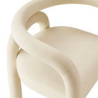 Modway - Astrid Performance Velvet Chaise à manger - Porcelaine-9
