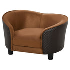 PawHut - Canapé pour chien avec coussin amovible et lavable-Canapé-lit chic pour animaux de compagnie, style rotin, confectionné avec un savoir-faire exceptionnel 