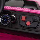 Aosom - Voiture électrique pour enfants 2 places 12v rc camion de police 2 places - rose-Matériau : PP, Métal 