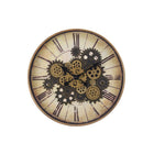 Monarch Specialties - Horloge - 20 po Rond - Mécanisme D'Engrenage - Horloge Murale - Brun - Transitionnel-Une horloge murale ronde de 20 pouces, transitionnelle et tendance, avec un mécanisme à engrenage ouvert pour un look industriel-vintage