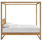 Modway - Alva Reine Bois Lit de plateforme de la canopée, Chêne-Assemblée requise