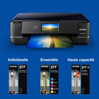 Epson - T277 Cartouche d'encre - Capacité standard - Cyan-Le système d’impression Epson est particulièrement conçu pour être utilisé avec les encres d’origine Epson. L’utilisation d’encres non authentiques peut entraîner des dommages qui ne sont pas couverts par la garantie limitée de l’imprimante