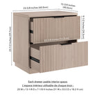 Hudson&Canal - Table de chevet Yarden 24 po - Blanc aulne-Dimensions du produit : 15,75" L x 23,63" l x 23,5" H