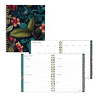 Blueline - Agenda Hebdomadaire/Mensuel - 11 po H x 8 1/2 po l - Motif Floral - Anglais-17 mois, d’août à décembre