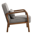 Modway - Charlie Boucle Tapis Fauteuil - Taupe-Coussin décoratif assorti