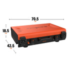 Blackstone - Plaque chauffante de camping au propane série Original avec brûleur latéral-Surface de plaque de 12 po × 14 po avec revêtement en céramique titane pour un nettoyage plus facile