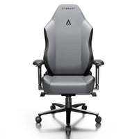 Cybeart - Chaise de bureau de jeu X11 grise Série Apex - Grise-Certifié par TÜV SÜD pour résister à plus de 1 000 000 de cycles d’abrasion et prouvé 50× plus durable que le simili cuir standard. Résistant au feu, à l’humidité, à la transpiration, aux rayures, aux UV et à la décolouration