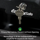 SentrySafe -1200 Coffre-fort ignifuge de petite taille - 0,18 pi3-Dimensions intérieures : 8,9 cm H x 30,5 cm l x 19,1 cm P (3,5 po H x 12,0 po l x 7,5 po P)