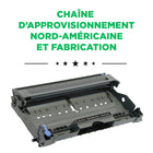 CIG - Unité de tambour Brother DR350 remise à neuf - rendement standard - noir- Garantie de 2 ans avec garantie de performance à 100 %