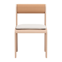 Zuo - Island Chaise de salle à manger - Blanc - Ensemble de 2-Coussins amovibles et pratiques