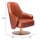 Zuo - Withby Fauteuil d’appoint - Brun-6