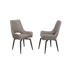 Brassex - Chaise d'appoint 510987 Oakley - ensemble de 2 - brun antique-Style contemporain
