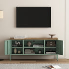 Manhattan Comfort - Meuble TV moderne Landen 47,3 po - Vert-Comprend 2 ouvertures pour la gestion des câbles multimédias