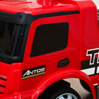 Mercedes-Benz - Qaba antos licensed baby car, kids Ride-On car - rouge-Frein anti-basculement, quatre roues lisses et dossier haut pour plus de sécurité lors de l’utilisation 