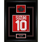 Frameworth - Nick Suzuki numero de chandail Hockey Canada 2026 - impression encadree - 16" x 20"-Impression du numero de chandail Hockey Canada 2026 sous licence officielle mettant en vedette Nick Suzuki