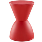 Modway - Haste Dos sans dos Tabouret - Rouge-Plastique polypropylène robuste