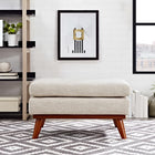 Modway - Engage Tissu rembourré Ottoman - Beige-Modernisme du milieu du siècle