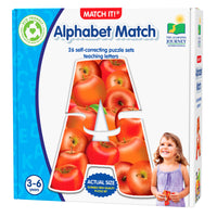 University Games - The Learning Journey Match It: Alphabet Match - Puzzle De Reconnaissance De l’Alphabet Pour Enfants - Puzzle d’Apprentissage De l’ABC Pour Tout-Petits - Jeu Amusant De Reconnaissance Des Lettres-Encourage la coordination œil-main et les compétences tactiles